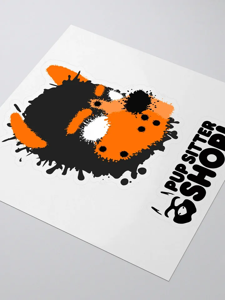 Pup Splatter Sticker - Orange product image (1)