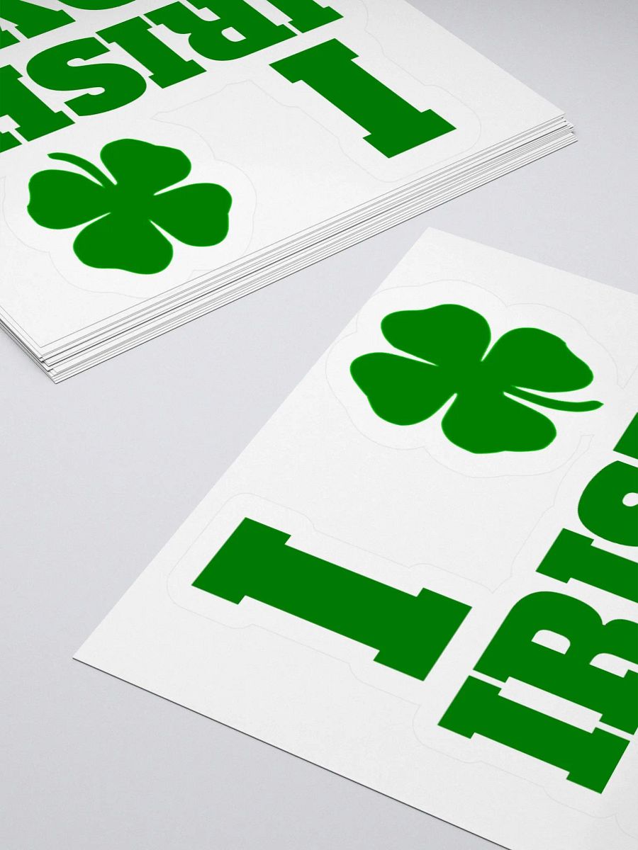 I Love Irish Boys Kiss Cut Stickers - St. Patrick’s Day Stickers product image (10)