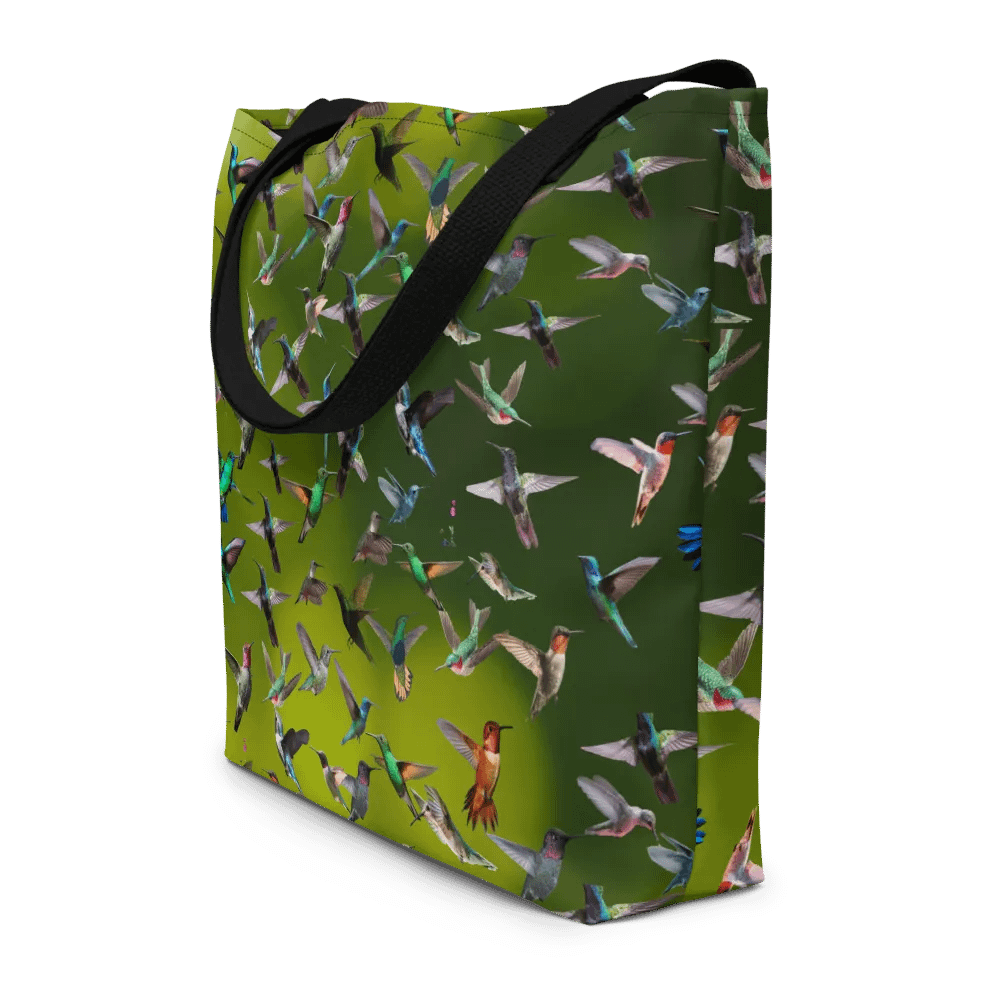 hummingbird All-Over Tote Bag for birders moms dads friends product image (8)