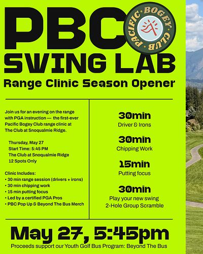 🎯 PBC SWING LAB: SEASON OPENER
Come for a full-swing golf lesson with PGA instructors — and take in the pristine practice fac...