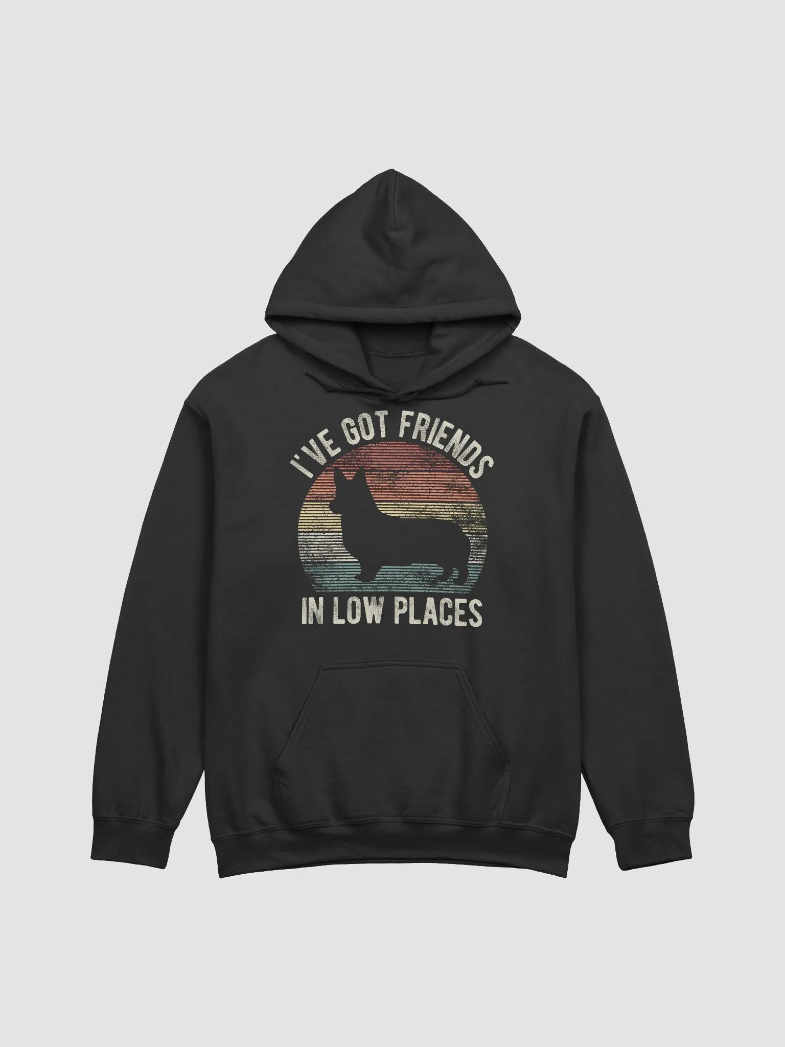 I've Got Friends in Low Places Pembroke Welsh Corgi Hooded Sweatshirt | Funny Hoodie for Corgi Paw-rents product image (4)
