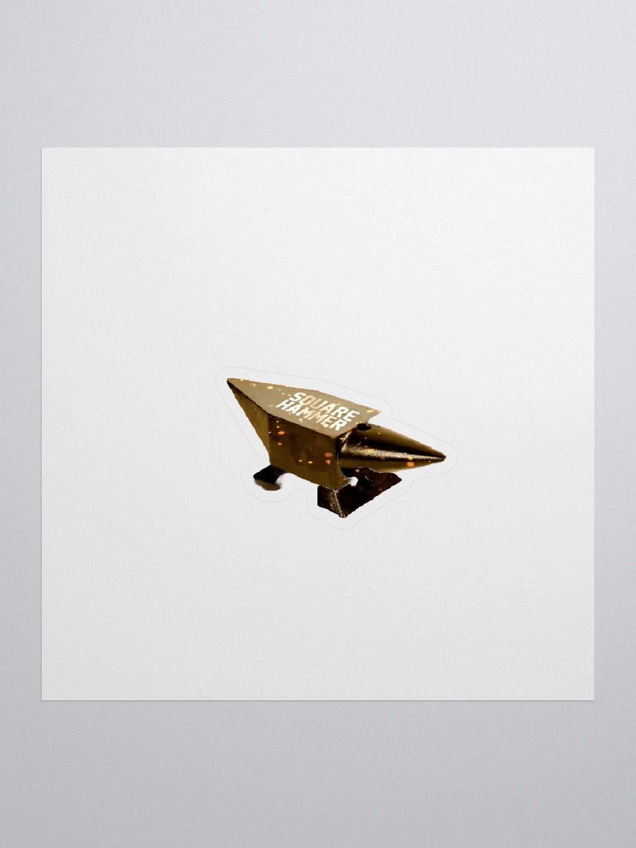 Square Hammer Anvil Kiss Cut Sticker product image (1)