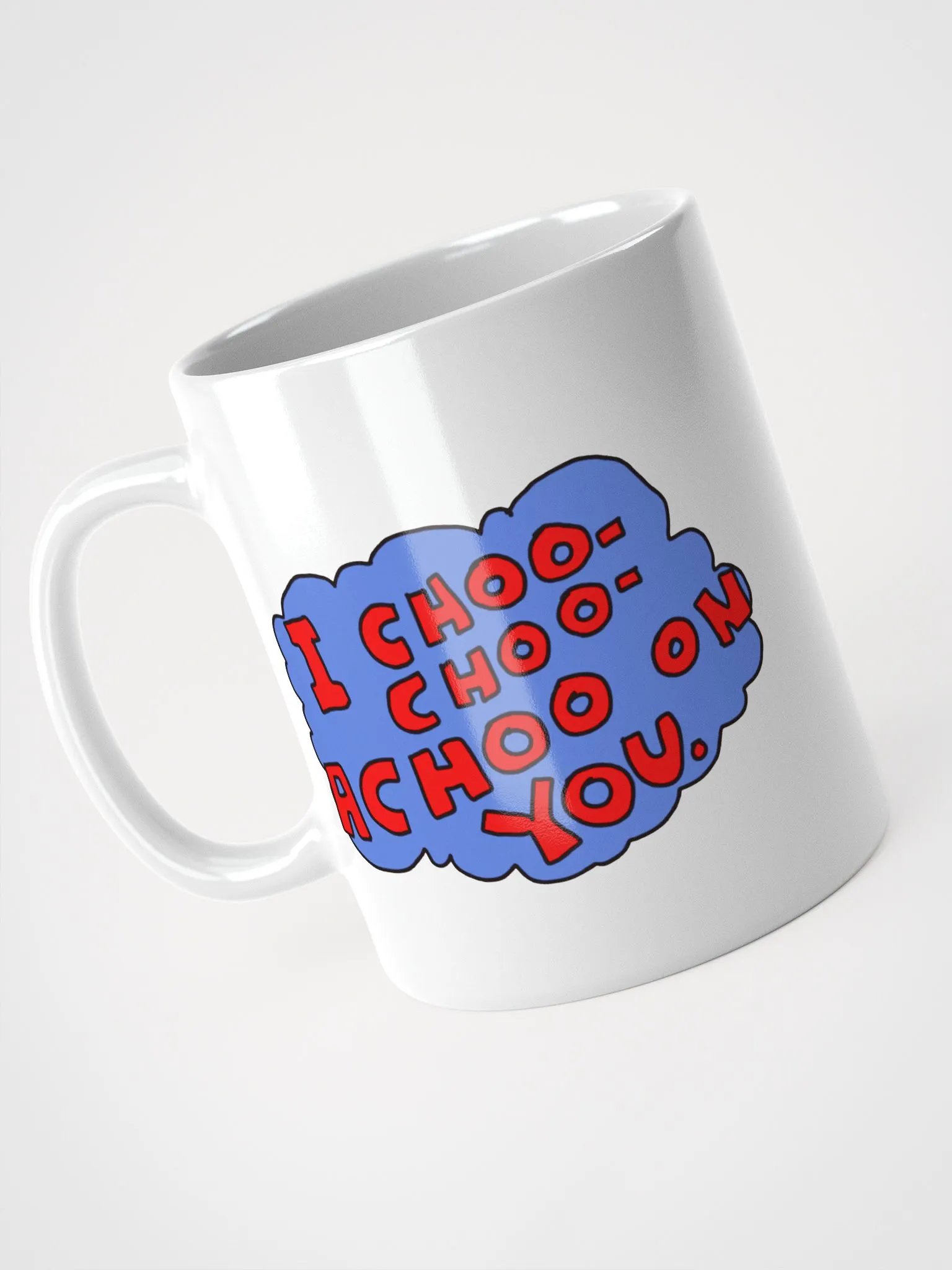 Achoo on You Orange Cat Mug Glossy White product image (6)