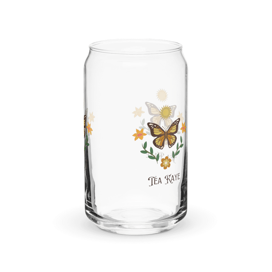 Butterfly Bliss Iced Coffee Glass product image (3)