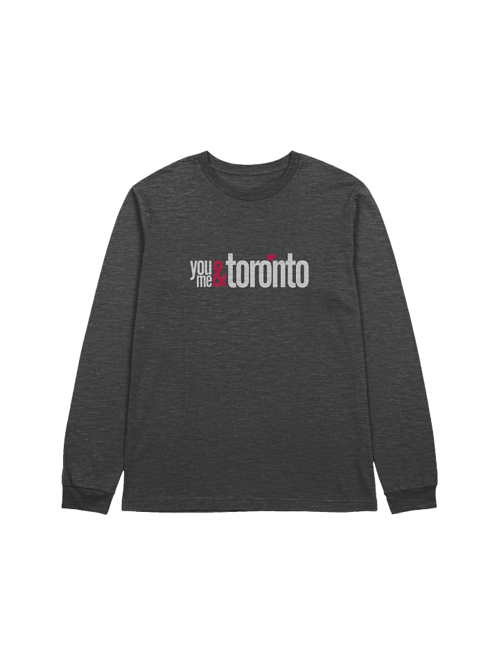 Toronto Love Story Long Sleeve | You Me & Toronto Graphic | Bella+Canvas Supersoft product image (1)