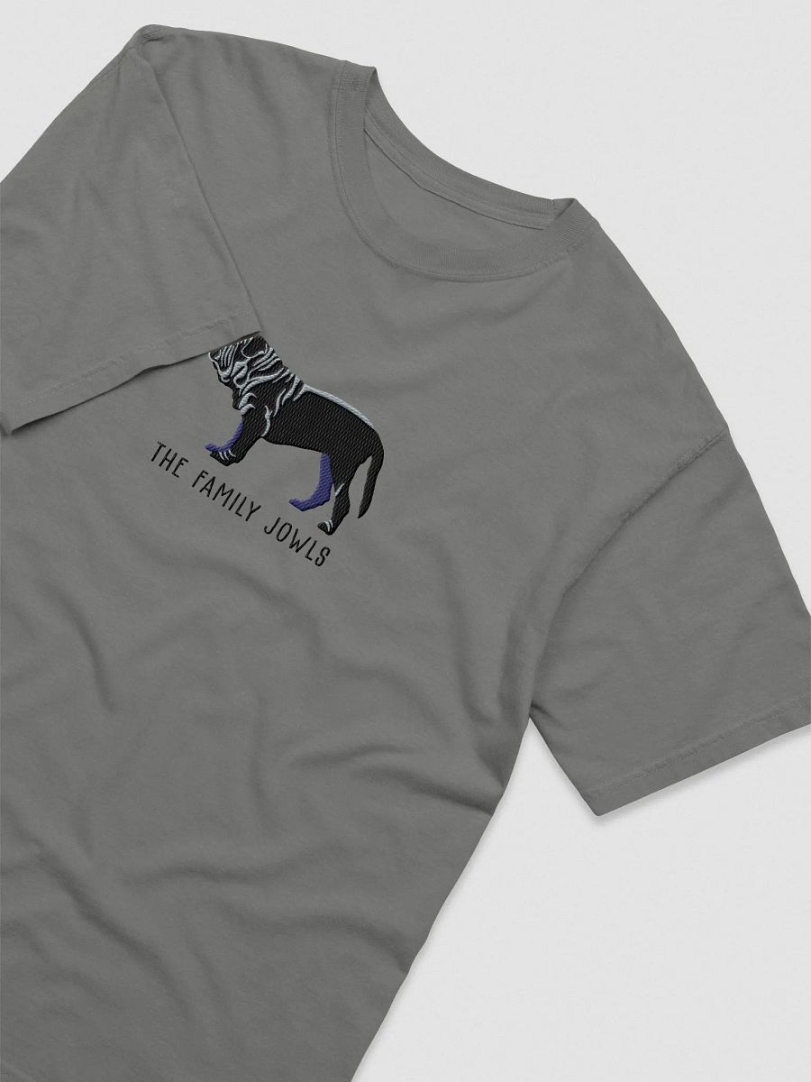 The Family Jowls T-Shirt(Embroidered) of a Neapolitan Mastiff(Black) product image (6)