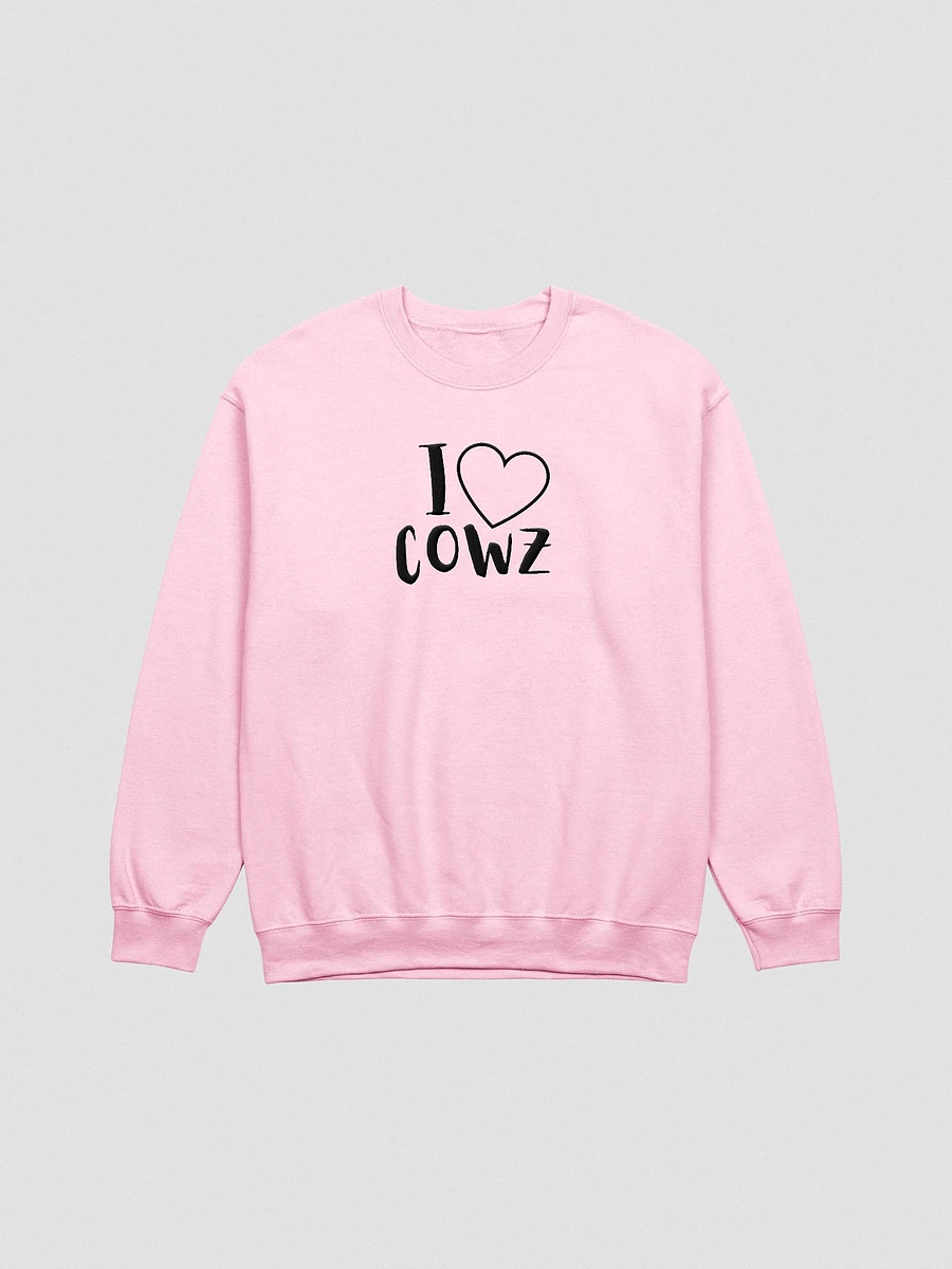 I Heart Cows Embroidery Sweatshirt product image (1)