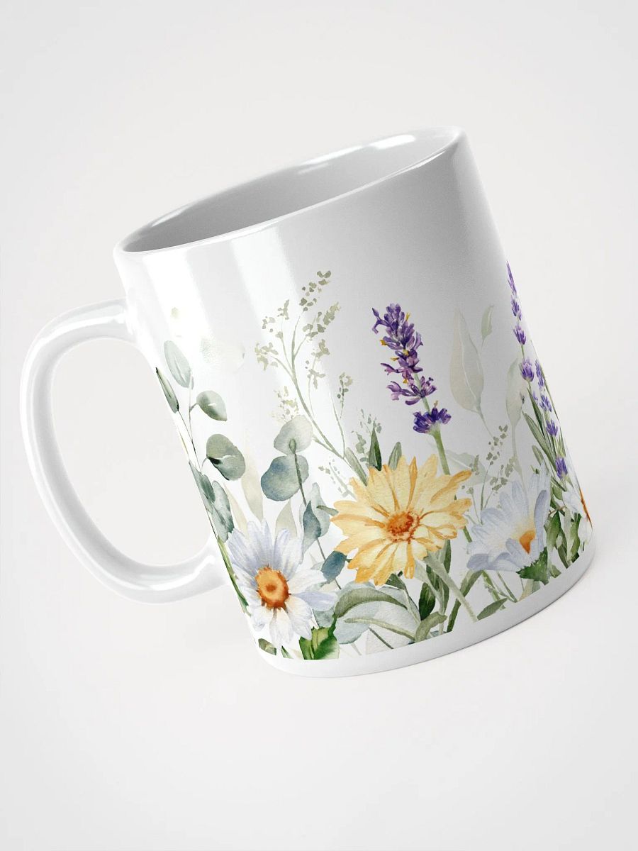 Wild Flowers White Ceramic Mug product image (5)