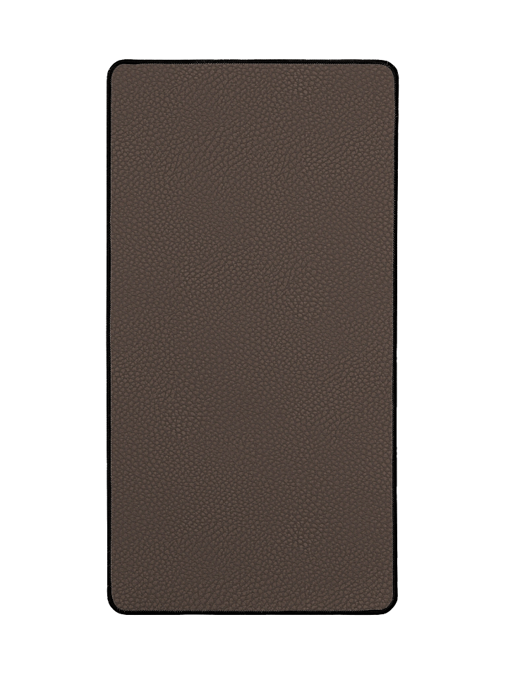 Stylish Brown Leather Neoprene Desk Mat for Modern Workspace product image (2)