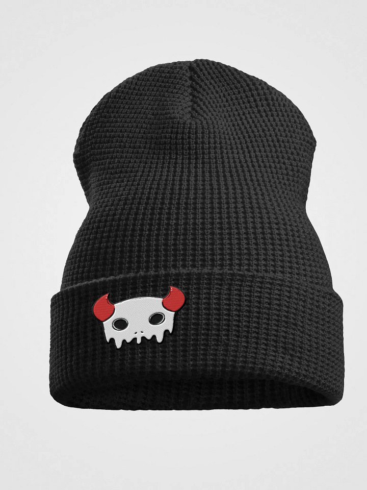 Devil Skull Waffle Beanie product image (1)