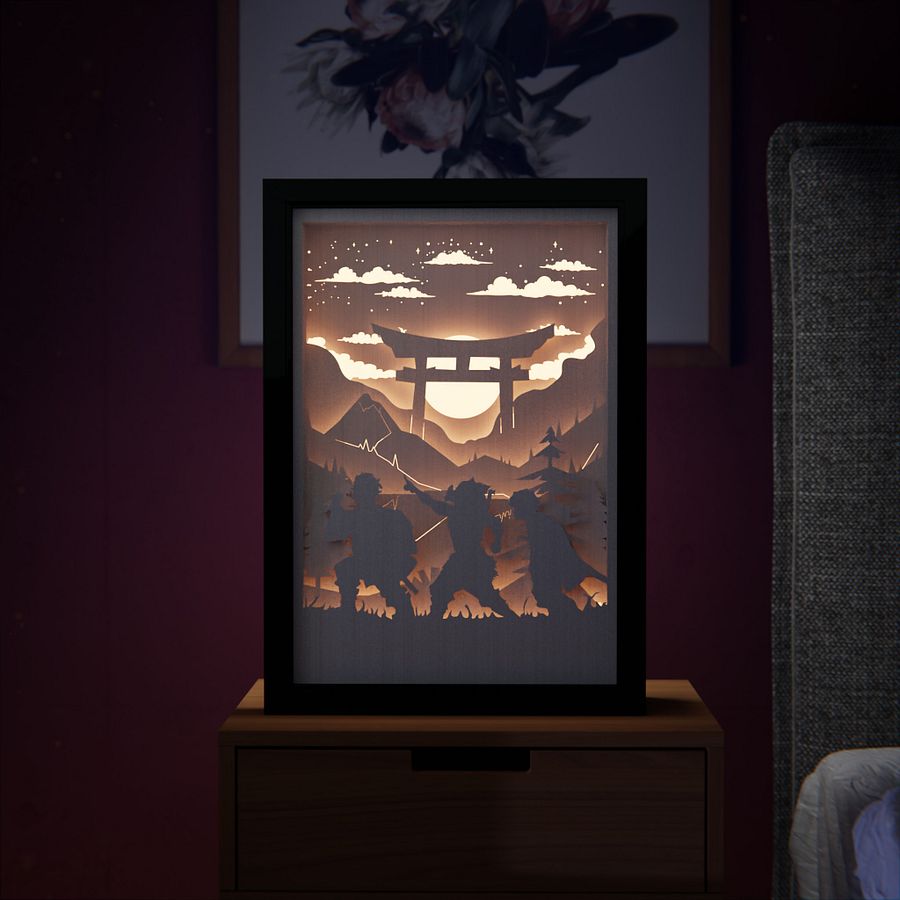 Demon Slayer Lightbox template 2 in 1 - PDF PNG SVG DXF + Video Tutorial product image (4)