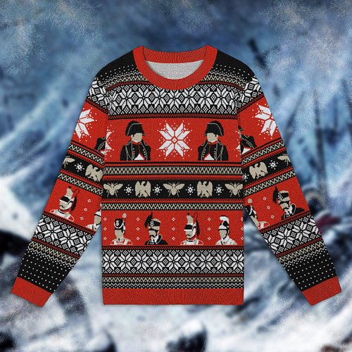 Last chance for pre-Christmas delivery on our Napoleon Christmas jumper!⁠
⁠
The deadline for delivery with expedited shipping...