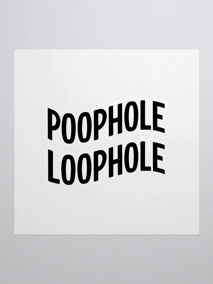 Poophole Loophole Sticker Set product image (1)