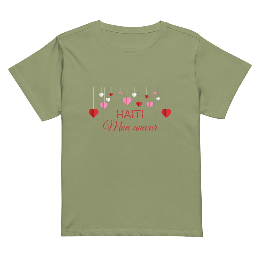 Haiti Mon Amour Women Hearts High-Waisted Tee product image (2)