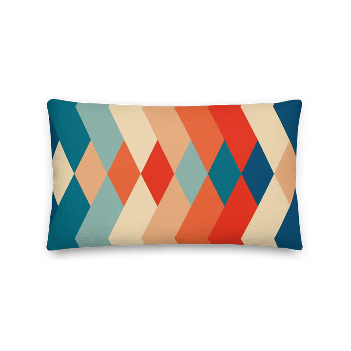 Retro Chevron Diamond Accent Pillow product image (2)