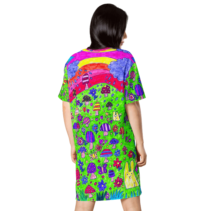 Abstract Nature's Doodle Art Ladies T Shirt Dress product image (2)
