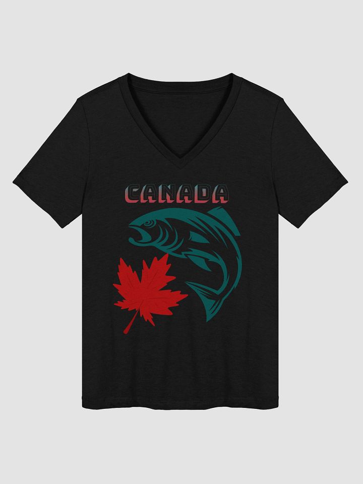Maple Fish Canada V-Neck Tee product image (1)