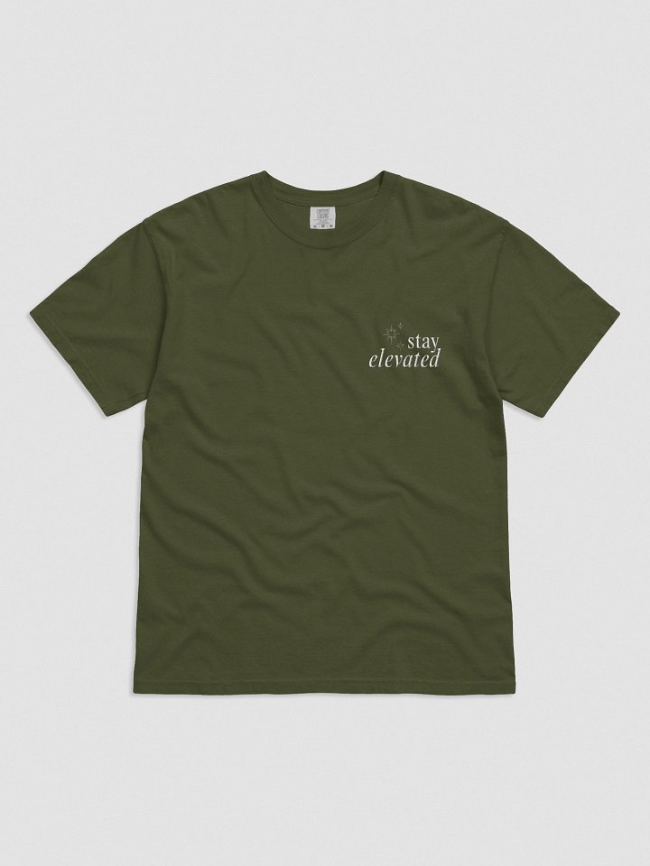 Stay Elevated Embroidered Tee (Dark) product image (1)