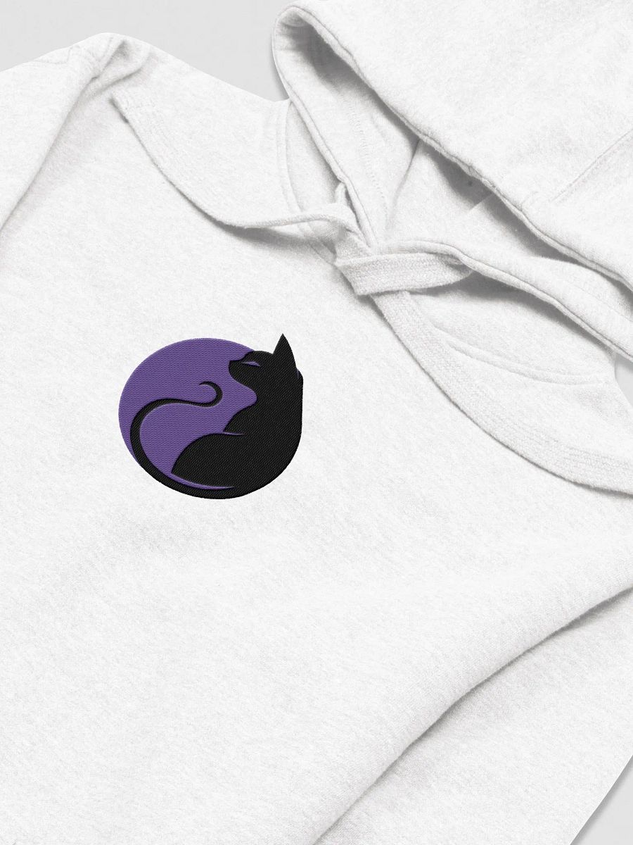 KawaiiKitten Embroidered Soft Medium Weight White Hoodie product image (3)
