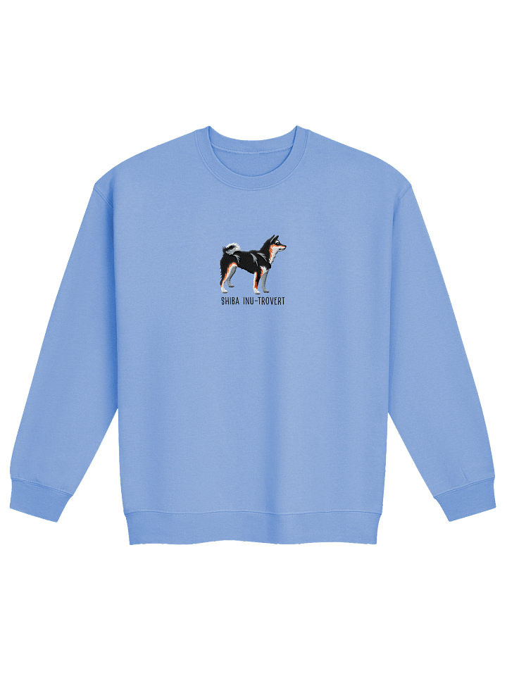 Shiba Inu-Trovert Sweatshirt (Embroidered) of a Japanese Shiba Inu(Tricolor) product image (13)