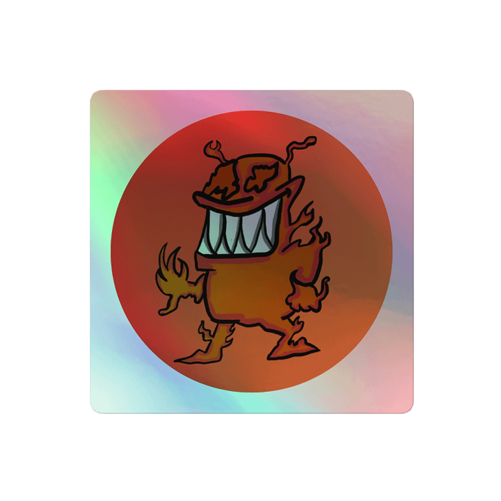 Inferno Grin Holographic Sticker Sheet product image (2)