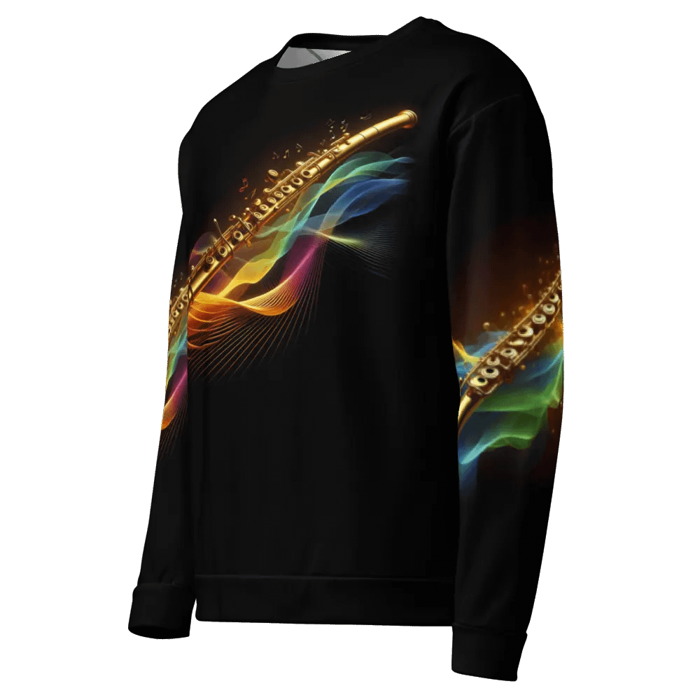 Golden Flute Musical Instrument - All-Over Unisex Sweatshirt #15 product image (4)