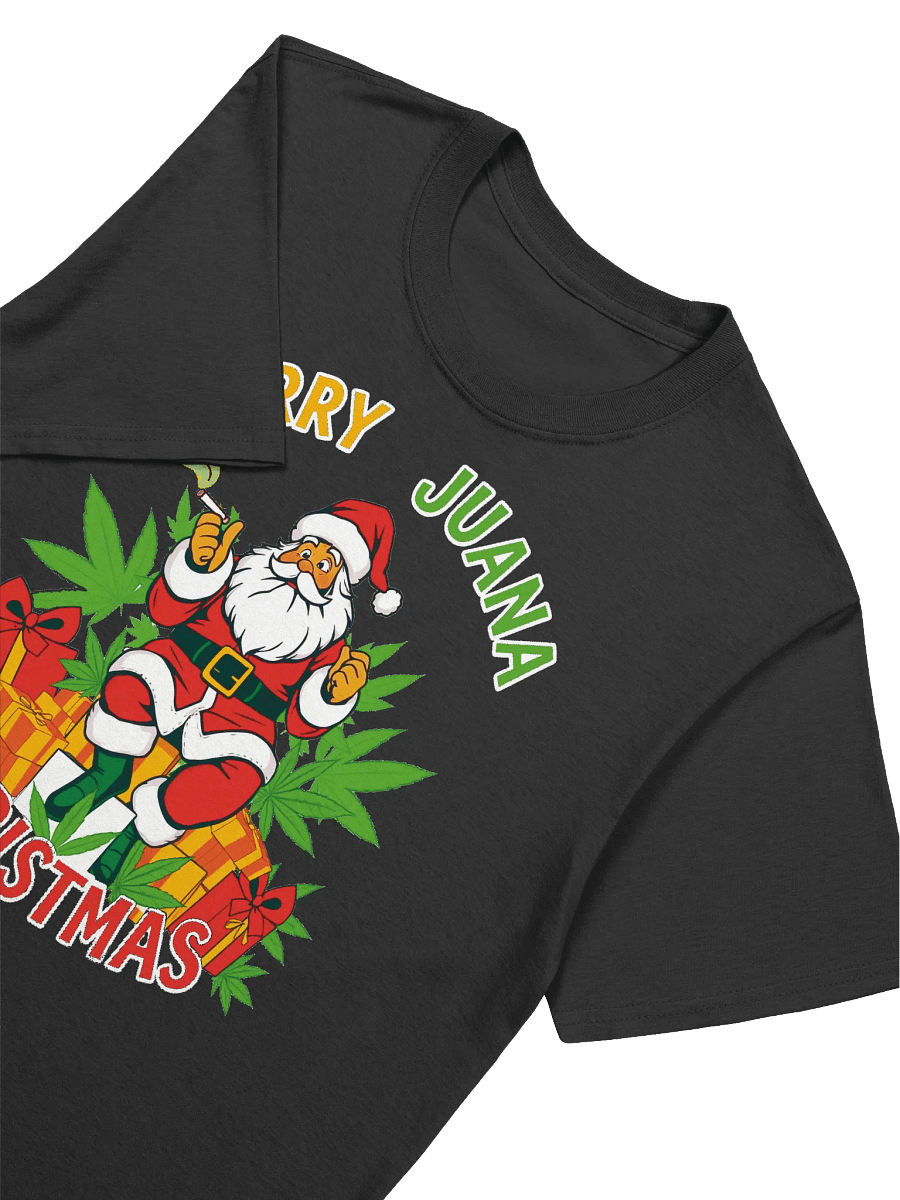420 weed - Merry Juana Christmas: Santa's Pot-Smoking Holiday T-Shirt product image (15)