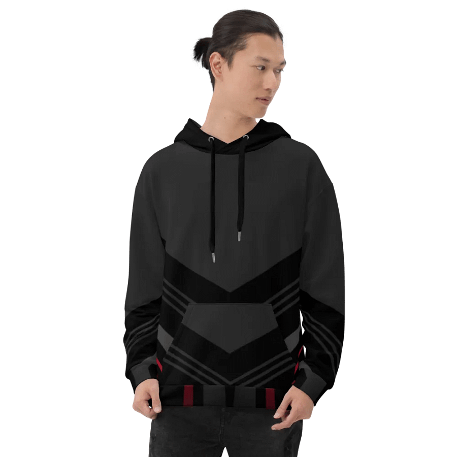 Symmetry in Red Unisex Hoodie product image (8)