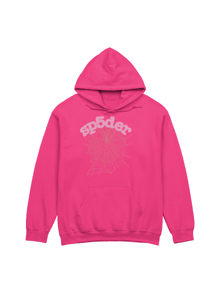 Sp5der OG Web Hoodie Pink product image (1)