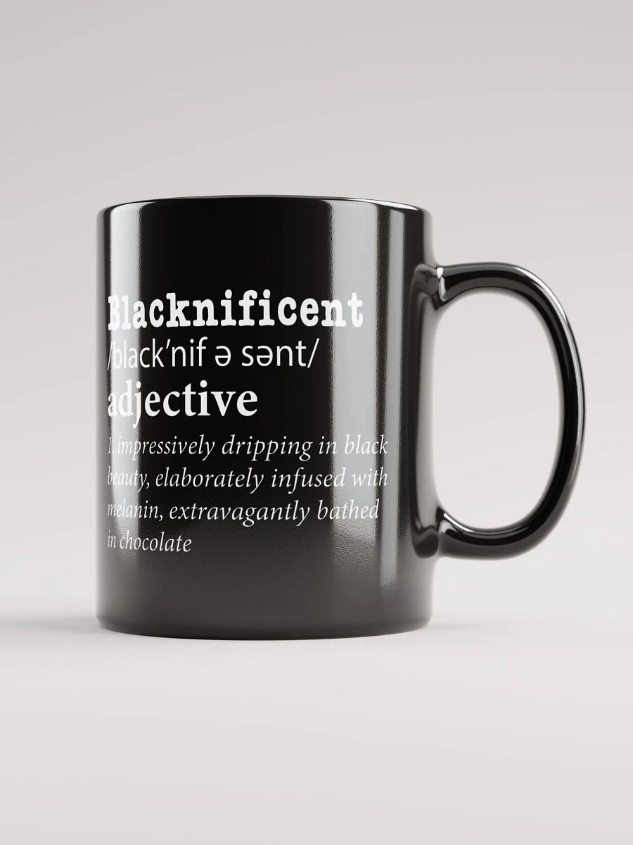 Blacknificent Black Glossy Mug product image (2)