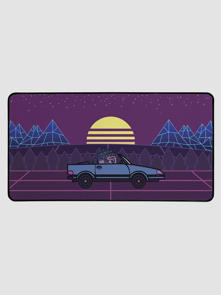 Synth ride deskmat 15.5" x 31.5" product image (1)