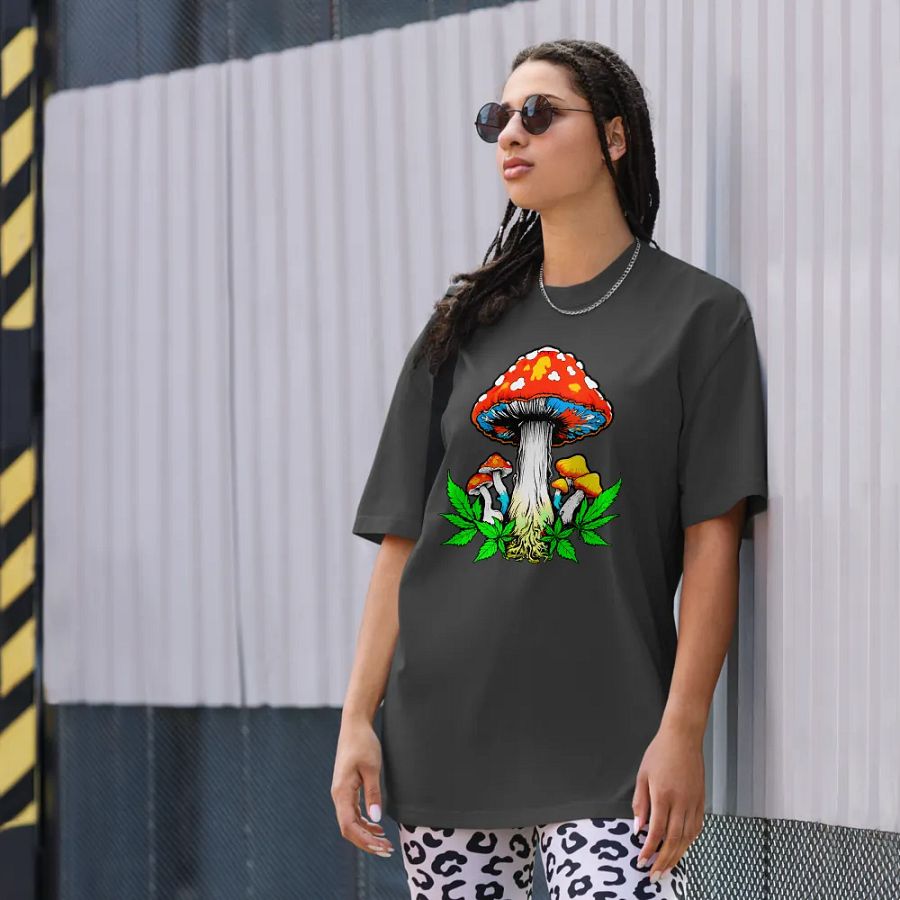 [Groovy Shrooms 2] Oversized T-Shirt product image (8)