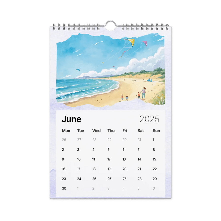 WATERCOLOR SEASONAL SCENES WALL CALENDAR 2025 product image (8)