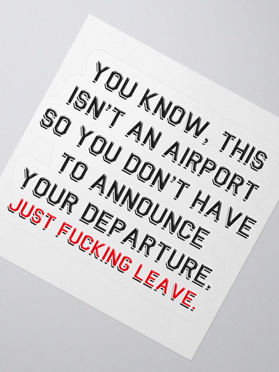 Departure - Sticker product image (6)