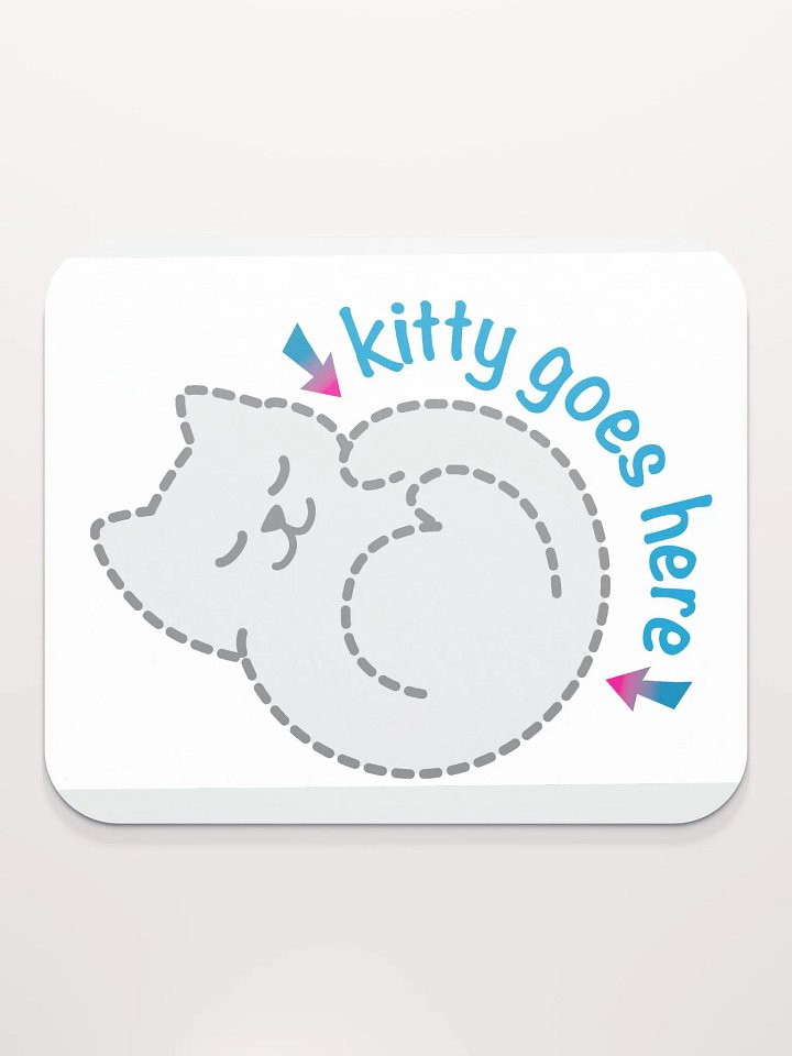 KITTY goes HERE! • classic mouse pad by Allcolor product image (2)