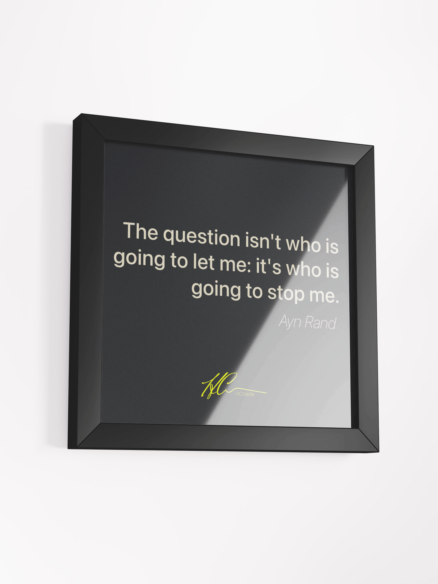 Ayn Rand Q1 - Framed Poster product image (3)