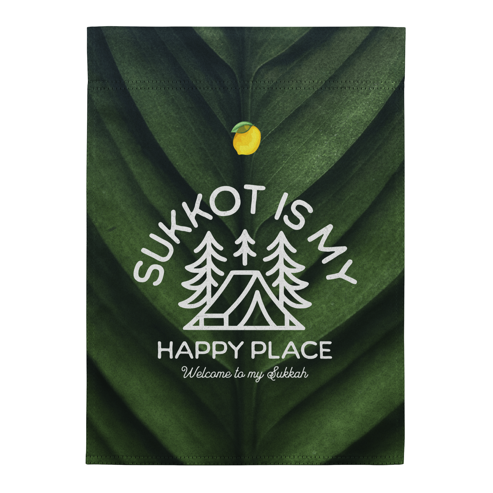 Sukkot Is My Happy Place Garden Flag product image (1)