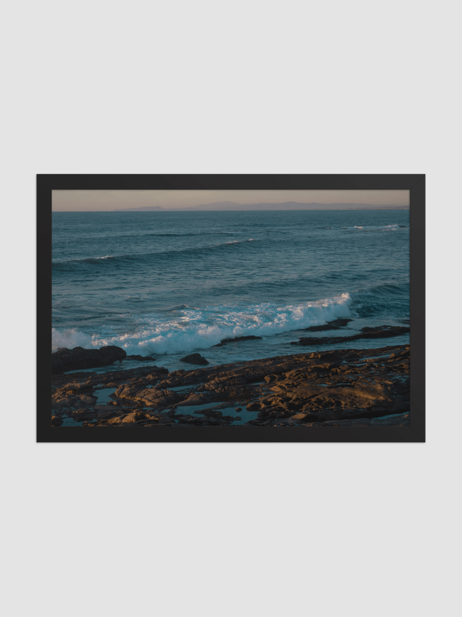 Rocky waves Framed photography Poster product image (1)