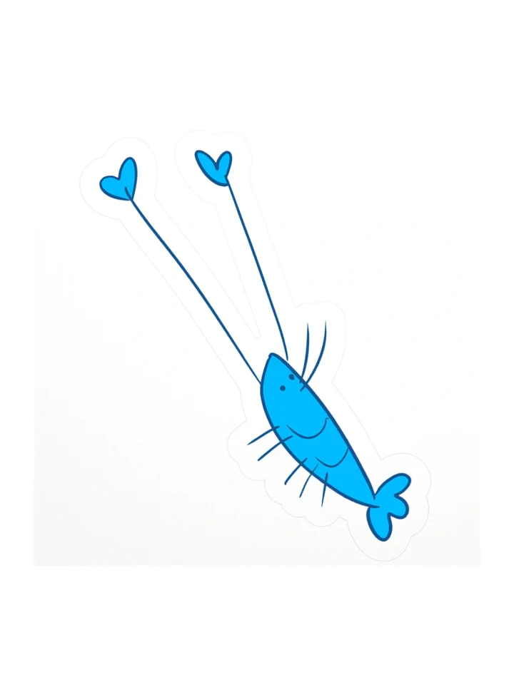 SHRAMPS - Blue Sticker product image (1)