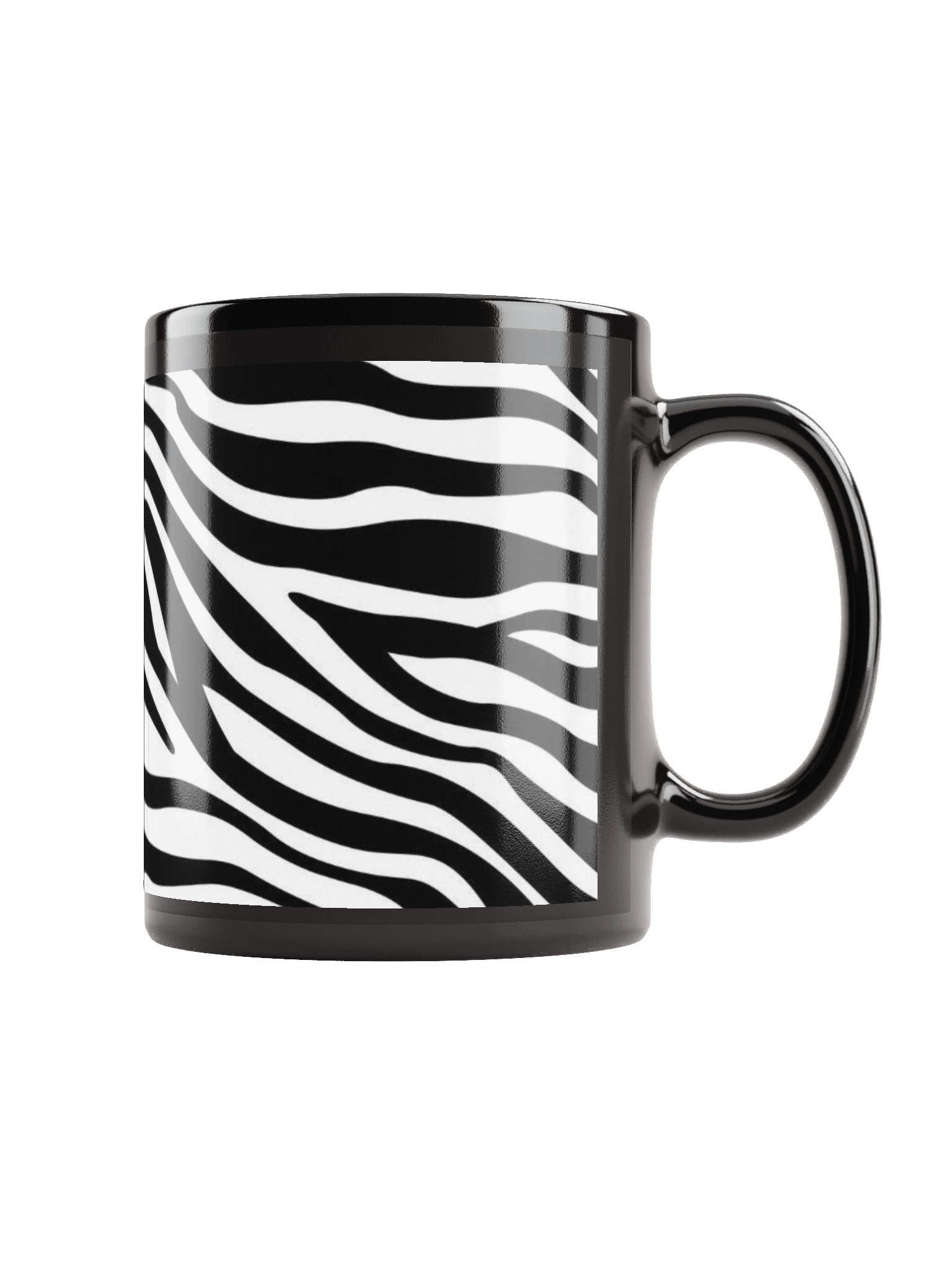 Zebra Stripes Elegance Black Coffee Mug product image (1)