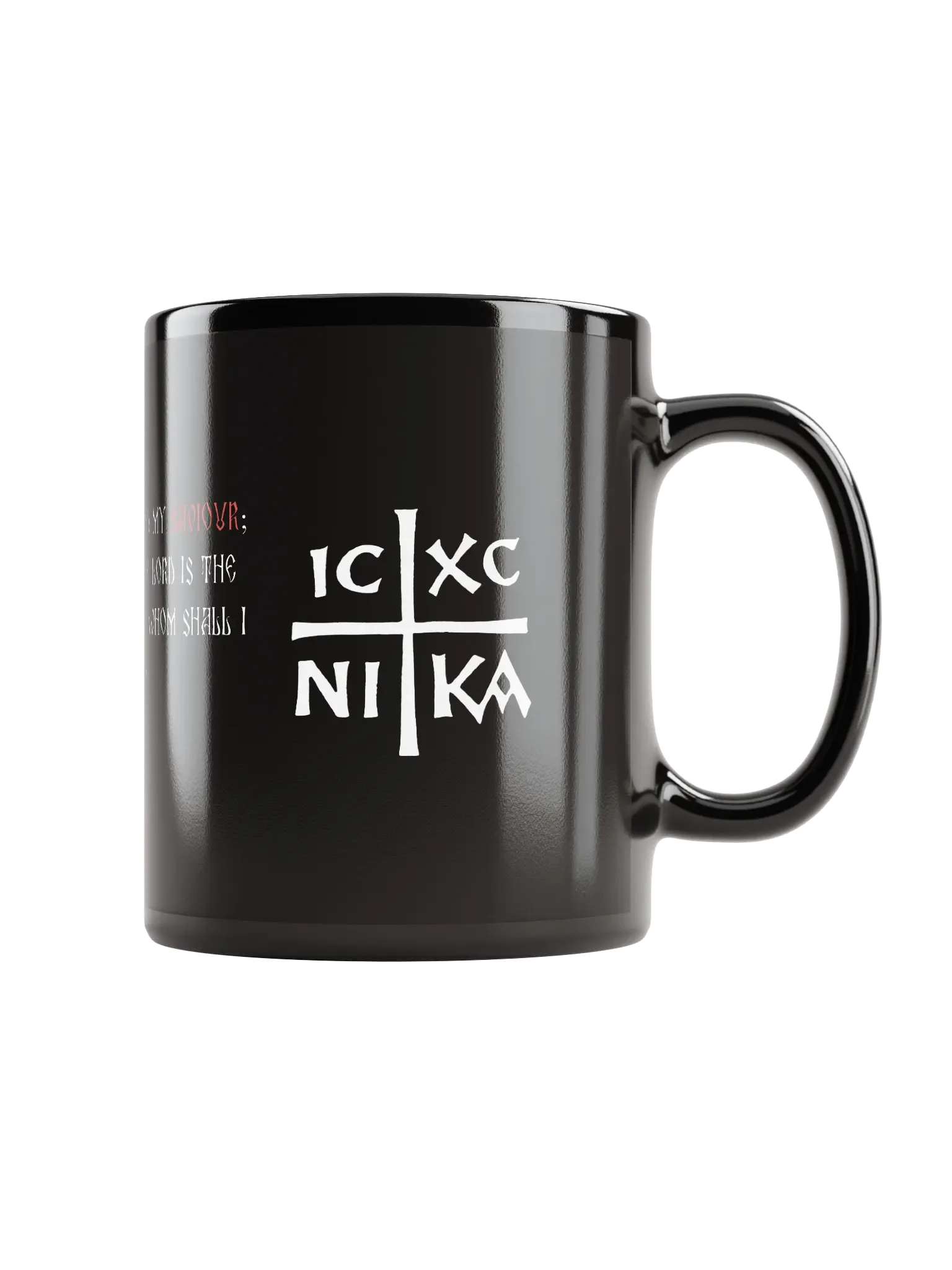 Sanctus Black Glossy Mug product image (2)