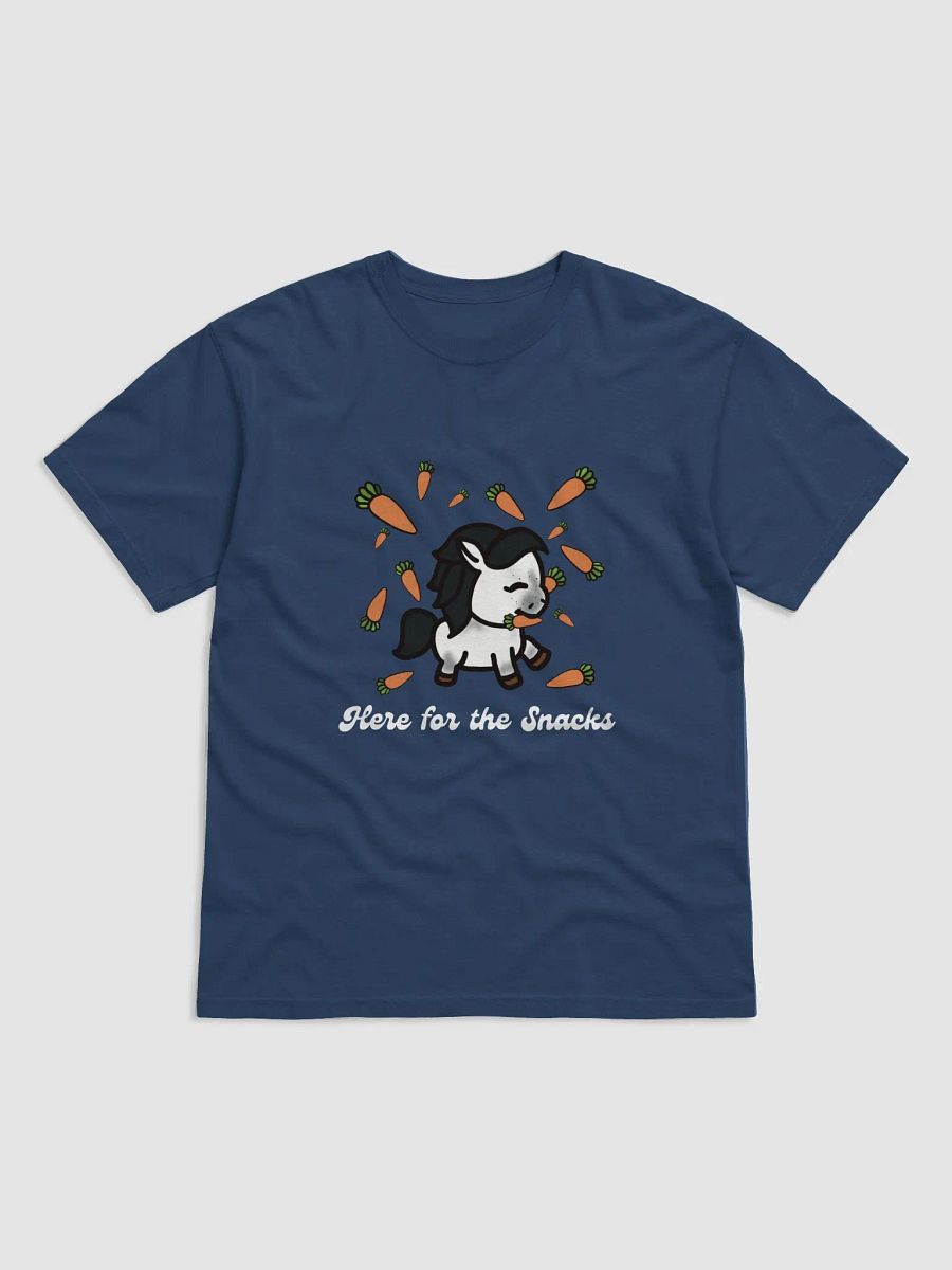 Here For The Snacks Comfort Colors T Shirt in Navy product image (1)