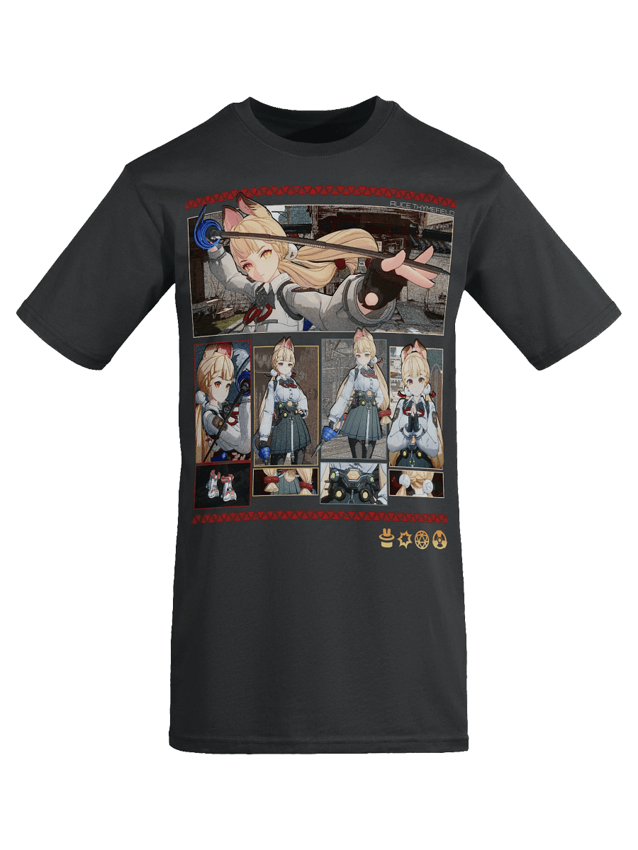 Alice Premium Heavyweight T-Shirt Front and Back print Zenless Zone Zero product image (46)