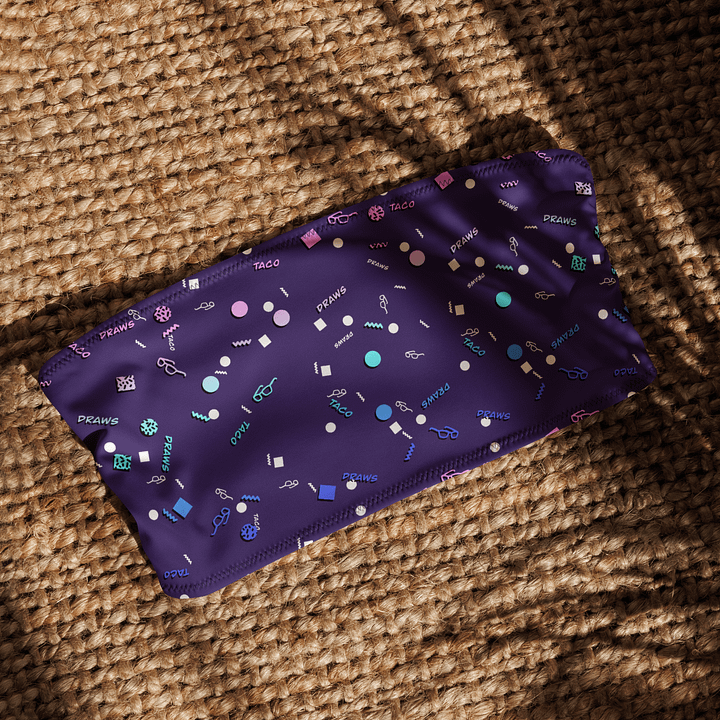 TacoDraws Retro Pattern Bandeau Top product image (2)