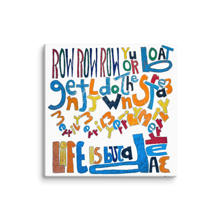 Row Row Row Your Boat on Canvas (37" x 37") product image (1)