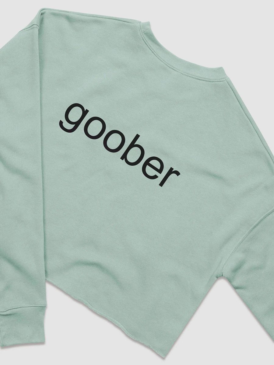 Goober (Black Text) Embroidered Crop Top Sweater product image (2)