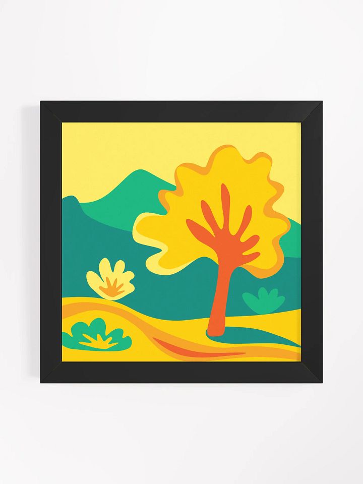 Vibrant Canopy Framed Matte Poster - Abstract Landscape No. 9 product image (10)