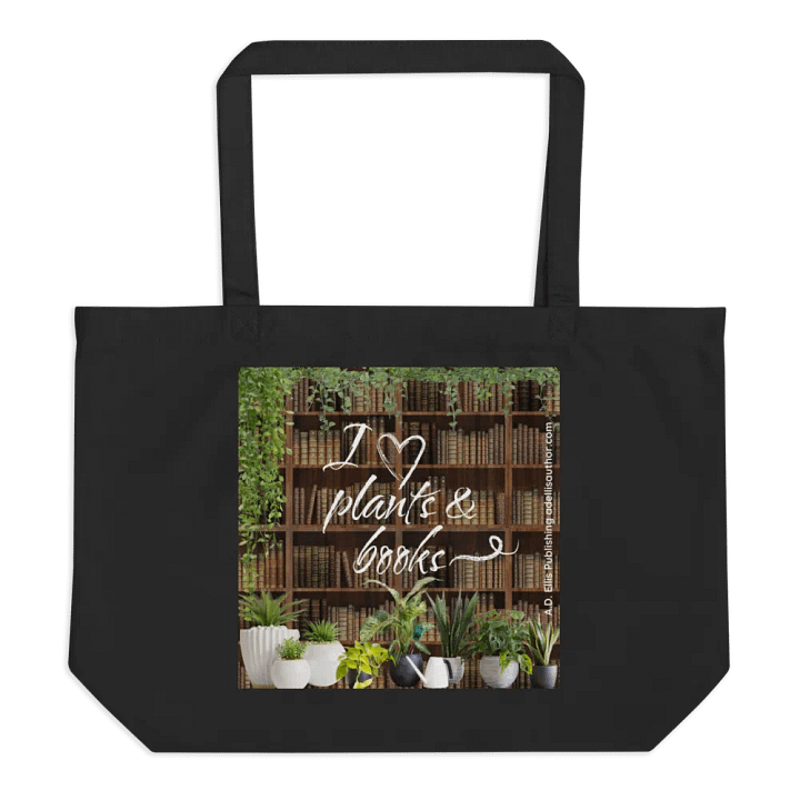 Organic Cotton Tote: Plants & Books Edition product image (1)