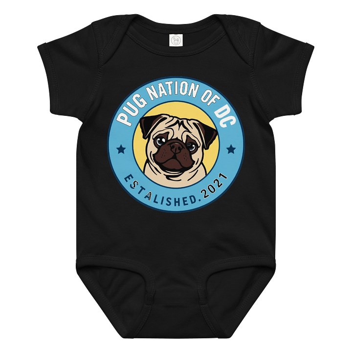 Pug Nation of DC Baby Bodysuit product image (1)