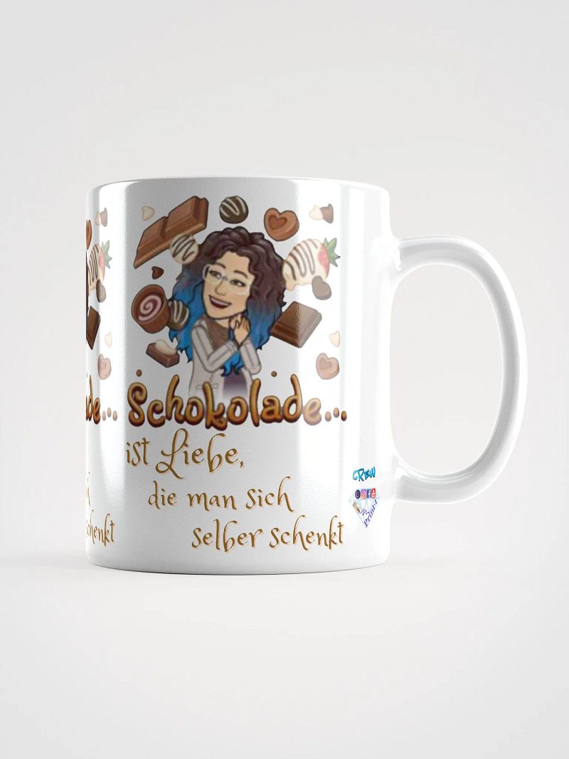 Weiß glänzende Tasse, Schokolade1